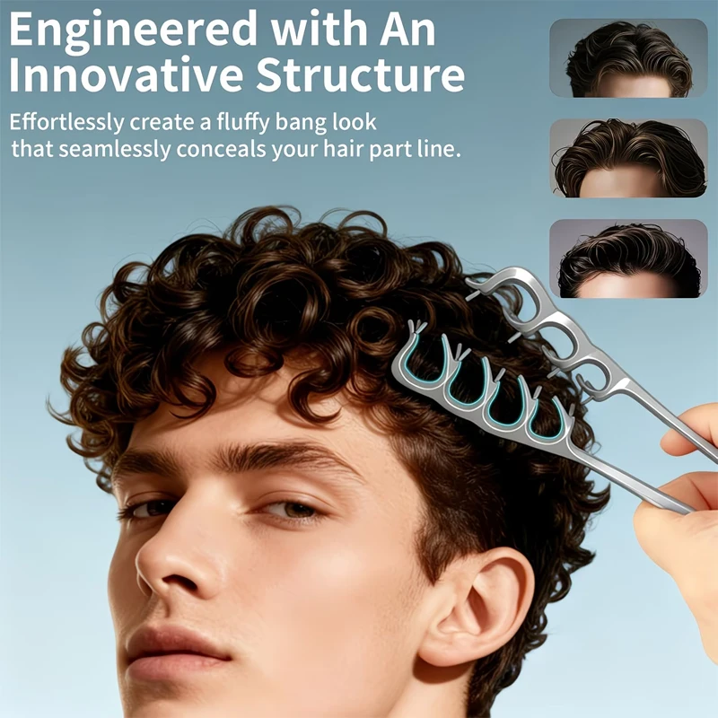 1pcs Professional Volumizing Hair Comb for Fluffy Texture Styling Wide Tooth...