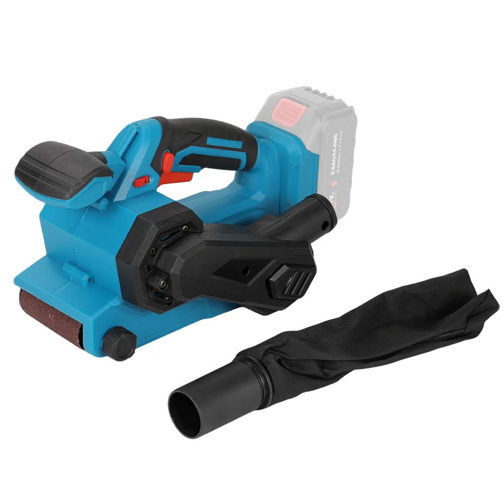 18-Inch Cordless Belt Sander, Brushless Motor, 6-Speed 120-350m/min, Dust Bag, Compatible with Makita 18V Battery