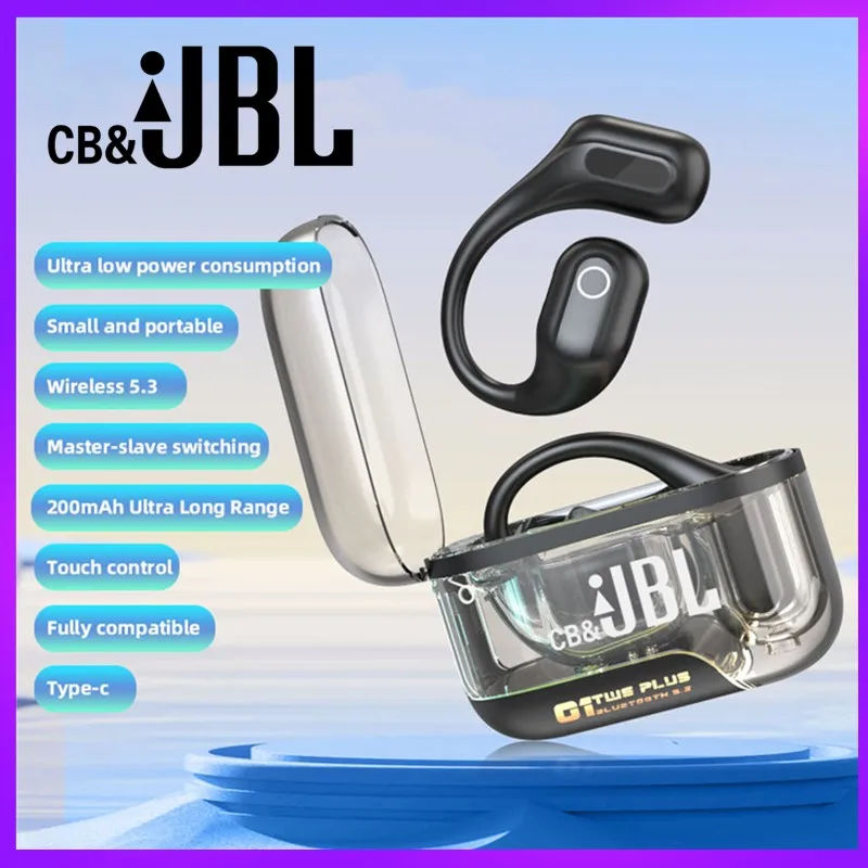 

100% Original For CB&JBL C01 Wireless Headphone 5.3 Bluetooth Headphones Hanging Earbud Sports Music C01 Headset With Mic