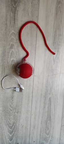 New Cat Interactive Ball Toy Automatic Rolling Ball Faux Tail Rechargeable Smart Pet photo review