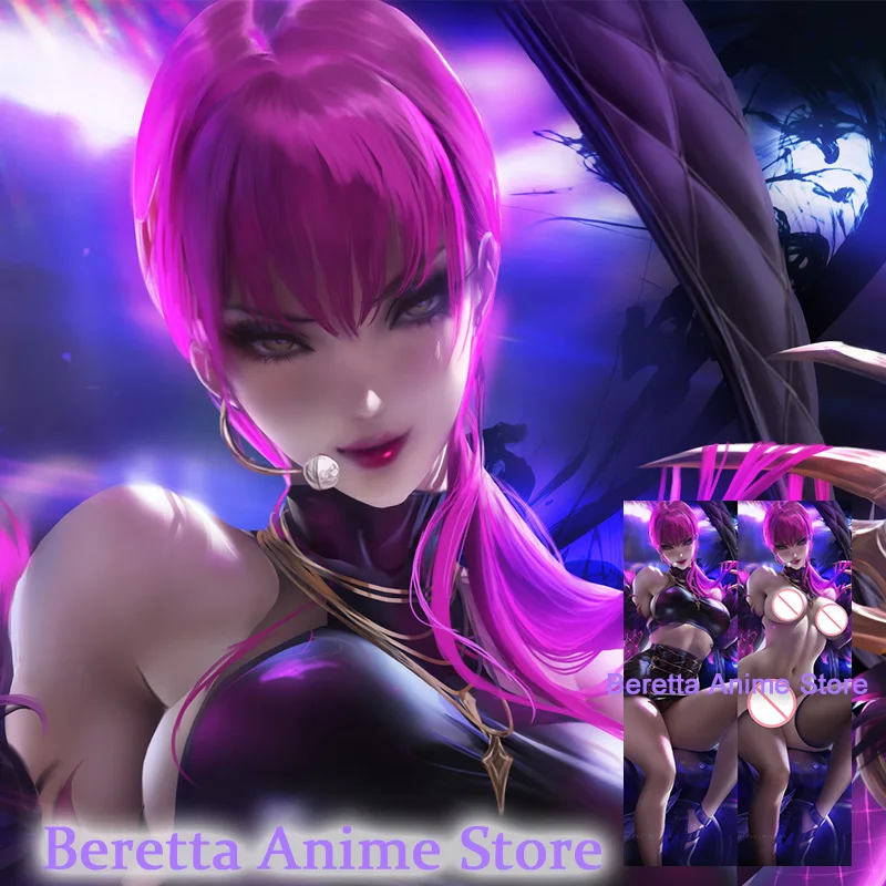 

Dakimakura Anime evelynn (league of legends) Demon Double-Sided Print Life-size Body Pillow Cover