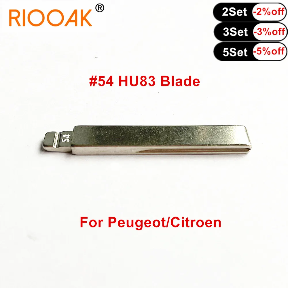10pcs Metal Remote Key Blade for Peugeot Citroen Renault Megan Dacia Clio Duster #53 #54 #58 #152 NE72 VA2 HU83 VAC102 KD/VVDI