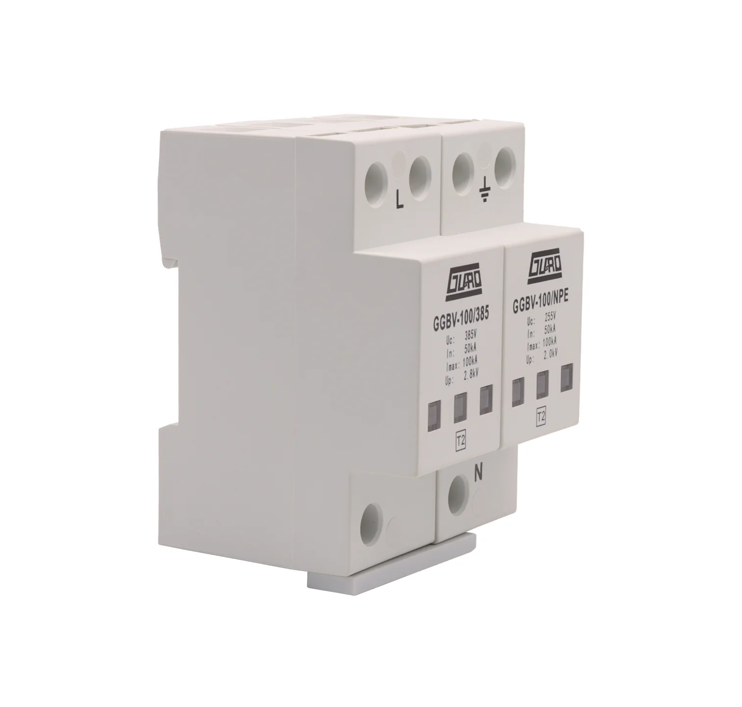 Industrial Low-Voltage Arrester Device 1P+NPE Power Surge Protective Device T2 SPD AC SPD 60KA Max 100KA