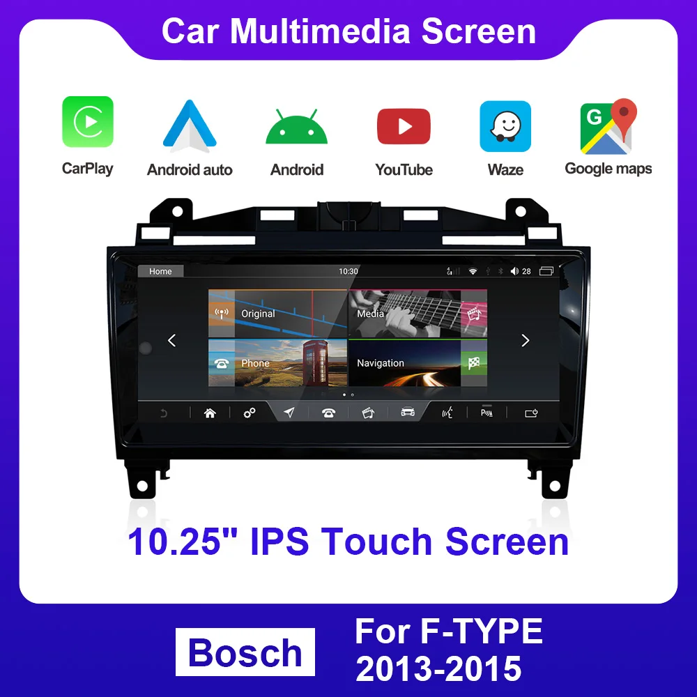 

Android Car Monitor Multimedia System Carplay DVD Radios Navigation GPS For Jaguar F Type Bosch 2013-2016