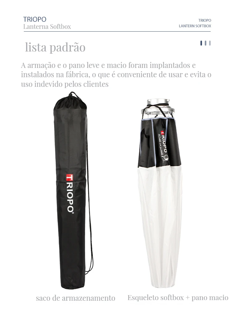 ポポライト TRIOPO Lantern Softbox Light Modifier 55/65/85cm Quick Release for