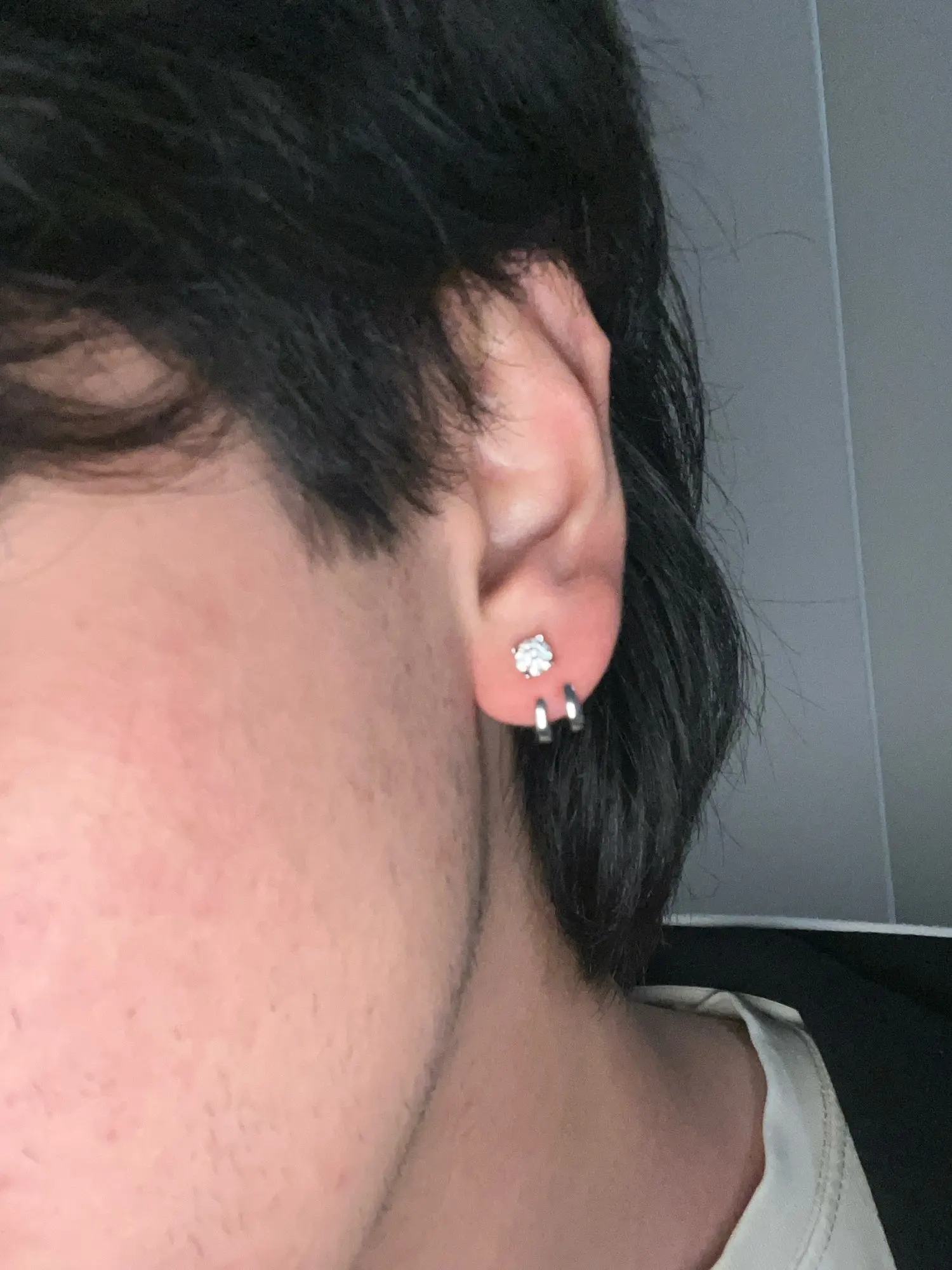 Moissanite Ear Stud Earrings photo review