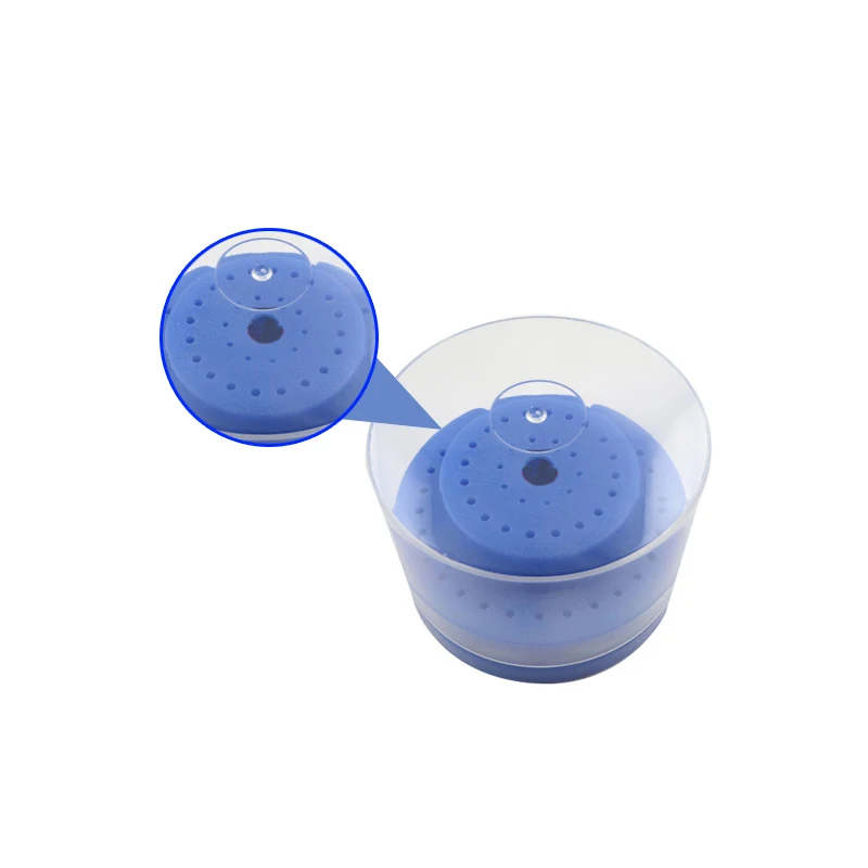 

60 Holes Dental Burs Holder Block Station Case Box Dentist Lab Equipment Device Instrument