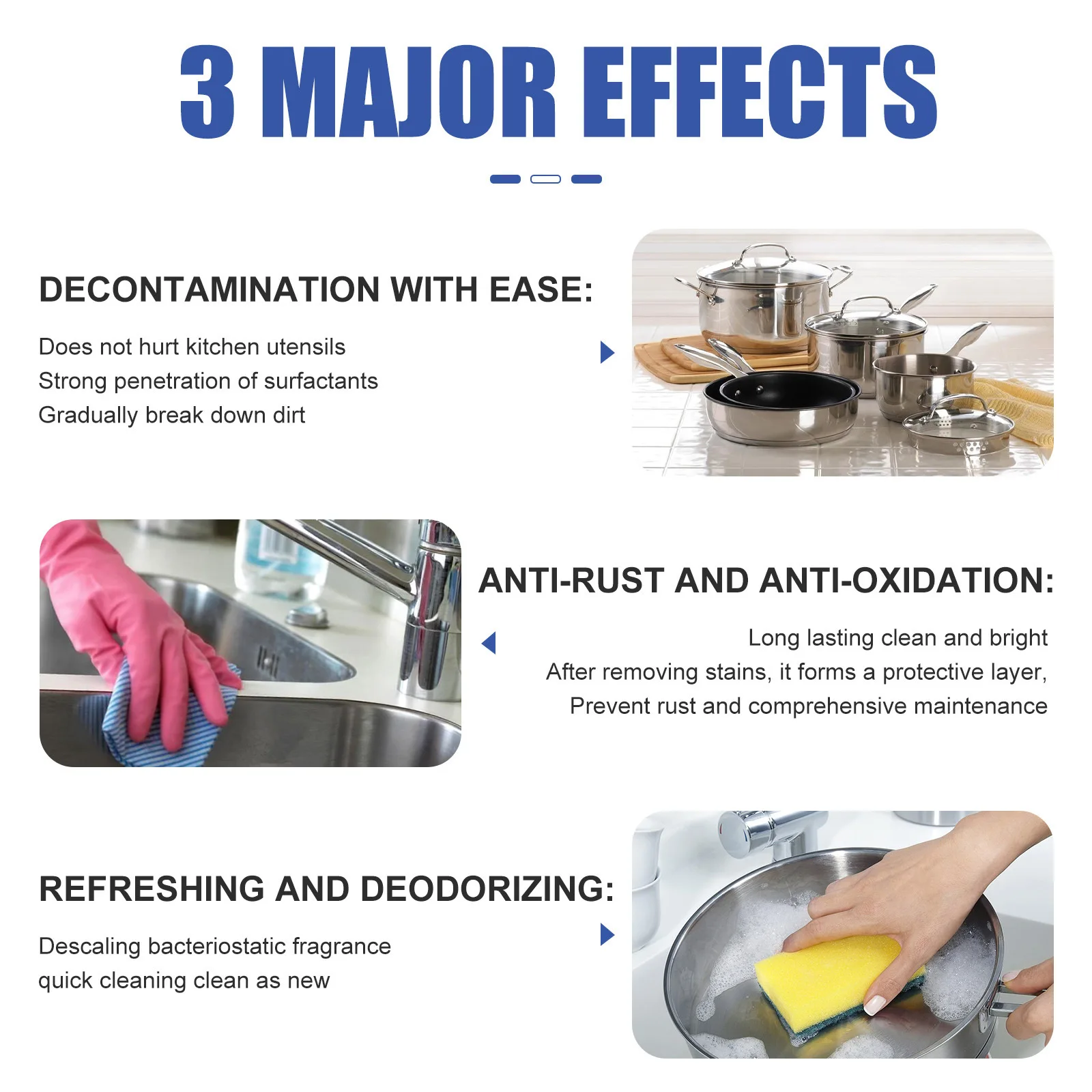 Jue-Fish Grease Remover Cleaning Spray Kitchen Heavy Oil Stubborn Dirt Clean Cookware Machine Cleaning Foam Spray With Sponge