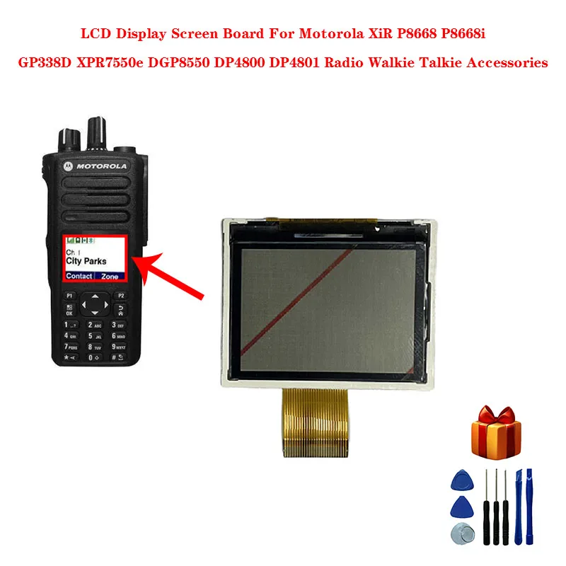 

LCD Display Screen For Motorola XiR P8668 P8668i GP338D GP38D+ XPR7550e DGP8550 DP4800 DP4801 Radio Walkie Talkie Accessories