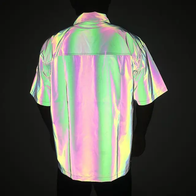 Holographic Reflective Short Sleeve Shirt 6