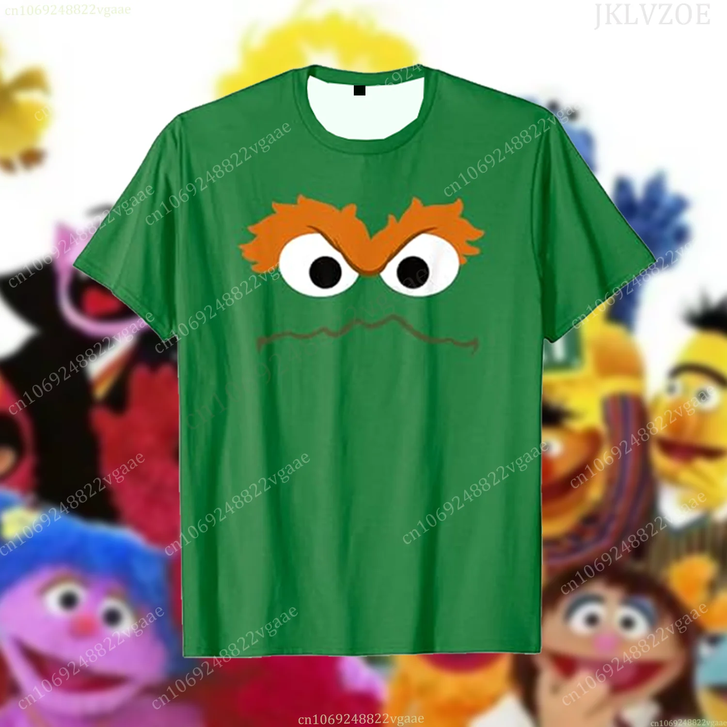 Tv Show Elmo T Shirt For Kids Boys Cartoon T-shirt Short Sleeve Top Sesame Tee Shirt Street Funny Clothes Girls Cookie Monster 4