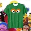 Tv Show Elmo T Shirt For Kids Boys Cartoon T-shirt Short Sleeve Top Sesame Tee Shirt Street Funny Clothes Girls Cookie Monster 4