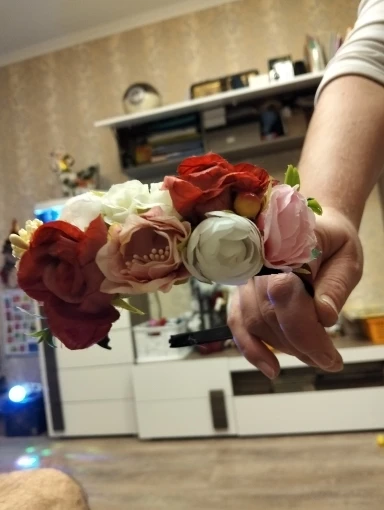 Artificial Floral Headband for Wedding and Party photo review