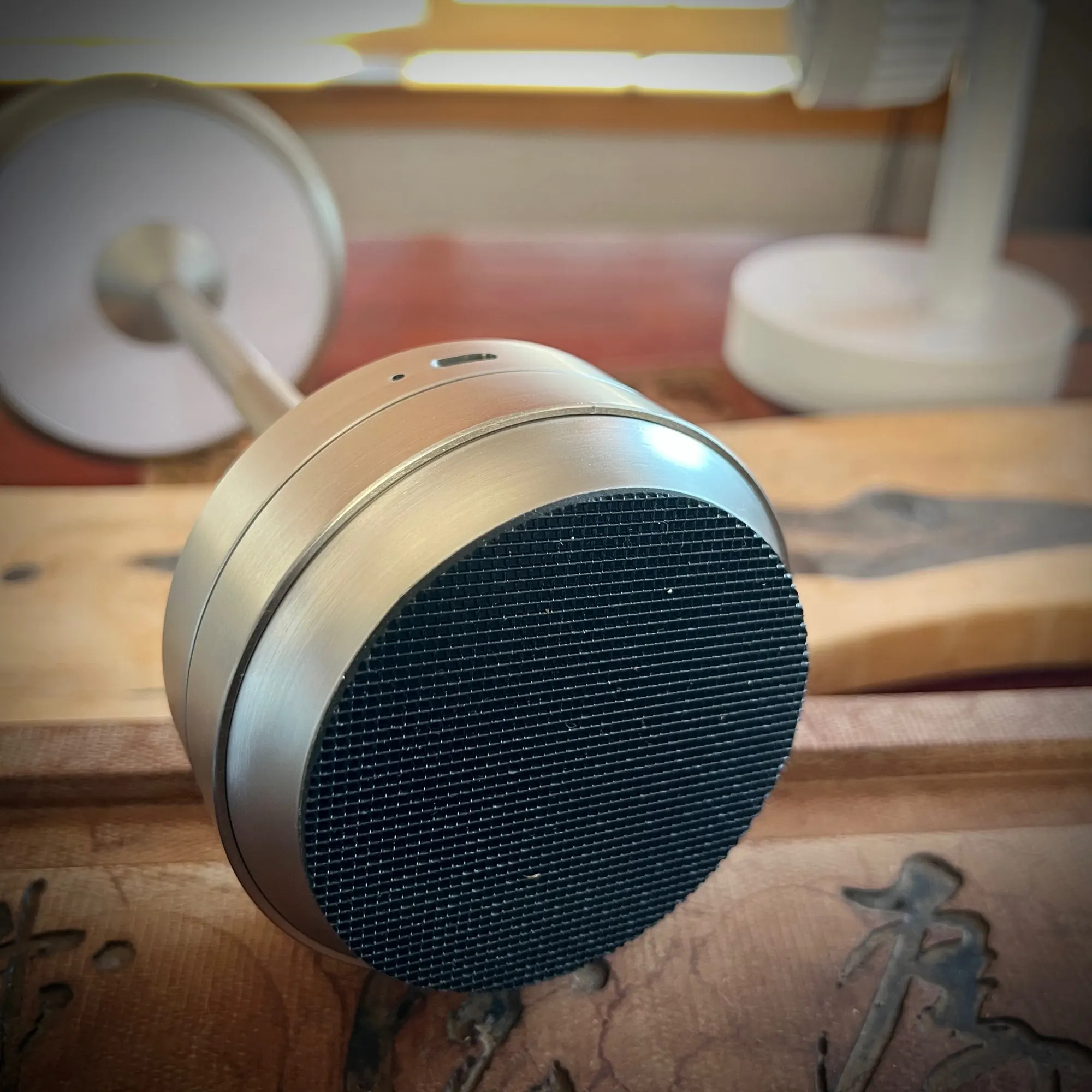 Metallic Cordless Table Lamp Dimmable & Rechargeable Waterproof Desk