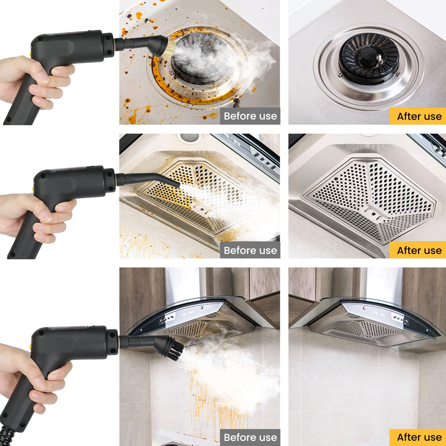 Nettoyeur Vapeur À Poignée Réglable À 3 Niveaux, Nettoyeur Ménager Pour D343, Graisse, Coulis, Carrelage, Sol, Canapé Et Voiture 6 A849E2219B33D4743Bbd4A4Cffff1Ac68C