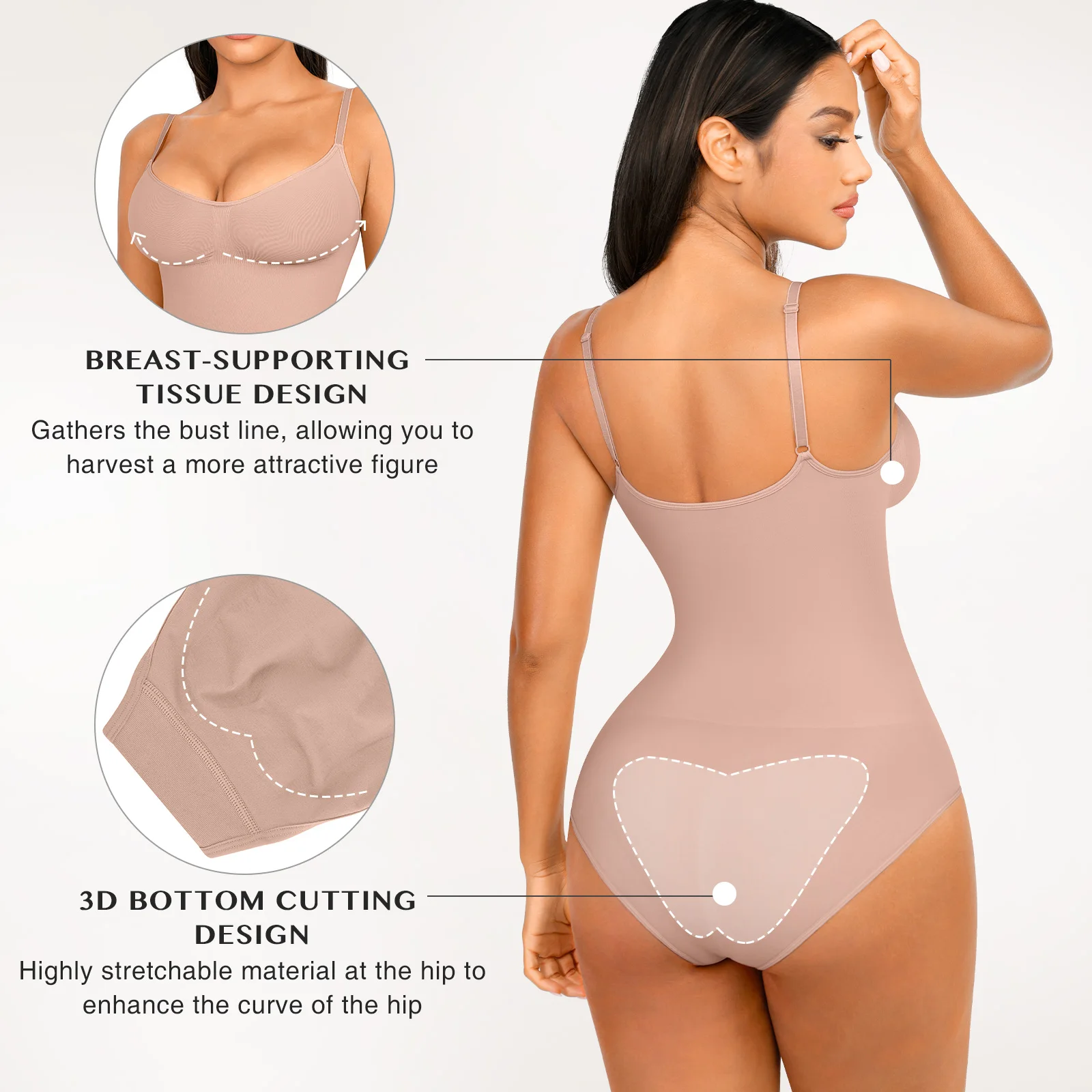 Bodysuit Shapewear Snatch Waist women body shaper