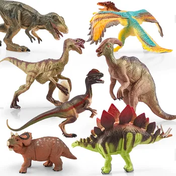 Simulation Jurassic Dinosaur Action Figures Dino Park Carnotaurus Ankylosaurus Tyrannosaurus Rex Model Decoration Toys Kids Gift 1