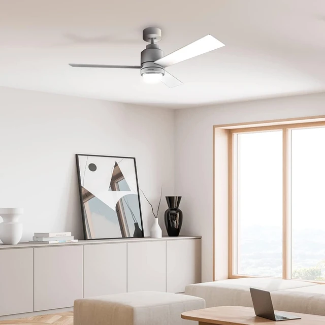 Cecotec Ventilador de Techo con Luz EnergySilence Aero 4850 Style White. 30  W, Diámetro 48 con 3 Aspas, Mando a Distancia, Motor DC, 6 Velocidades,  Modo Winter-Summer y Natural Breeze - AliExpress