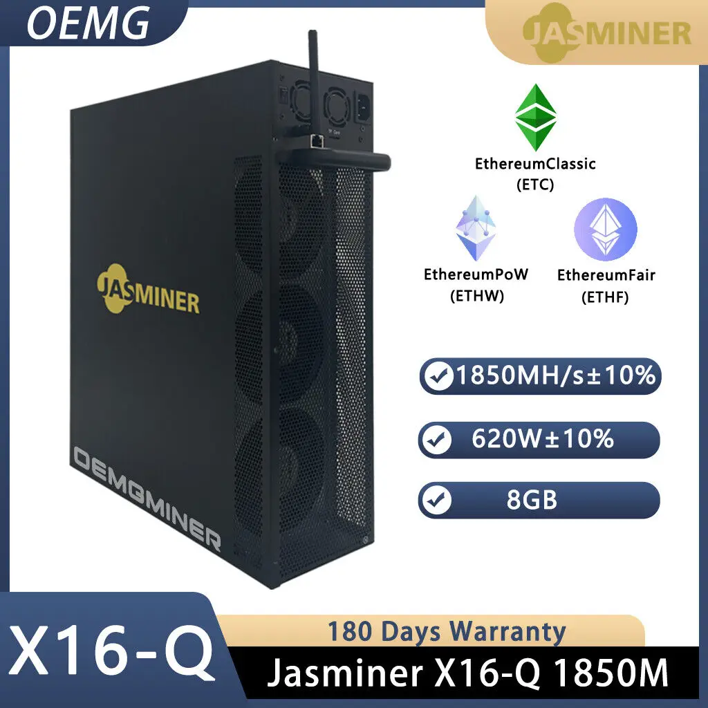 JASMINER X16-Q Ʈ ϷƮ , ETC Ÿ ETHW ̳, 1850M, 620W, 8G,  5 GET 3 