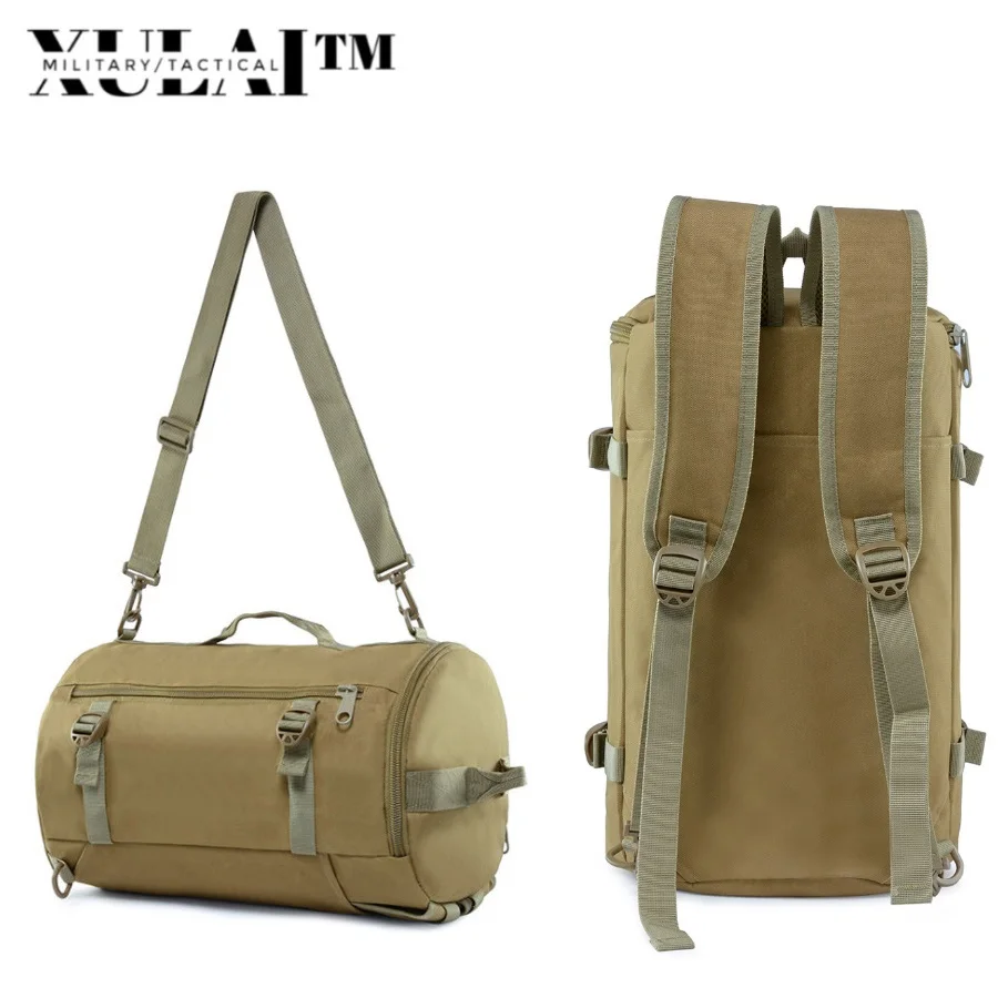 

Unisex Durable 3 In 1 Shoulder Bag Bucket Bag Nylon Storage Bag Handbag Messenger Bag Size 25*25*40cm