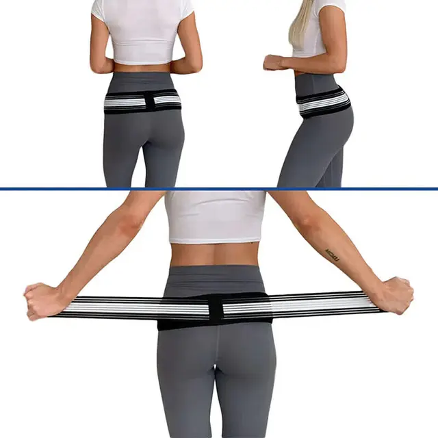 Waist Belt Sacroiliac SI Joint Hip Belt Lower Back Support-Hip Braces for Hip Pain Pelvic Support Belt Sciatica Pelvis Lumbar 5
