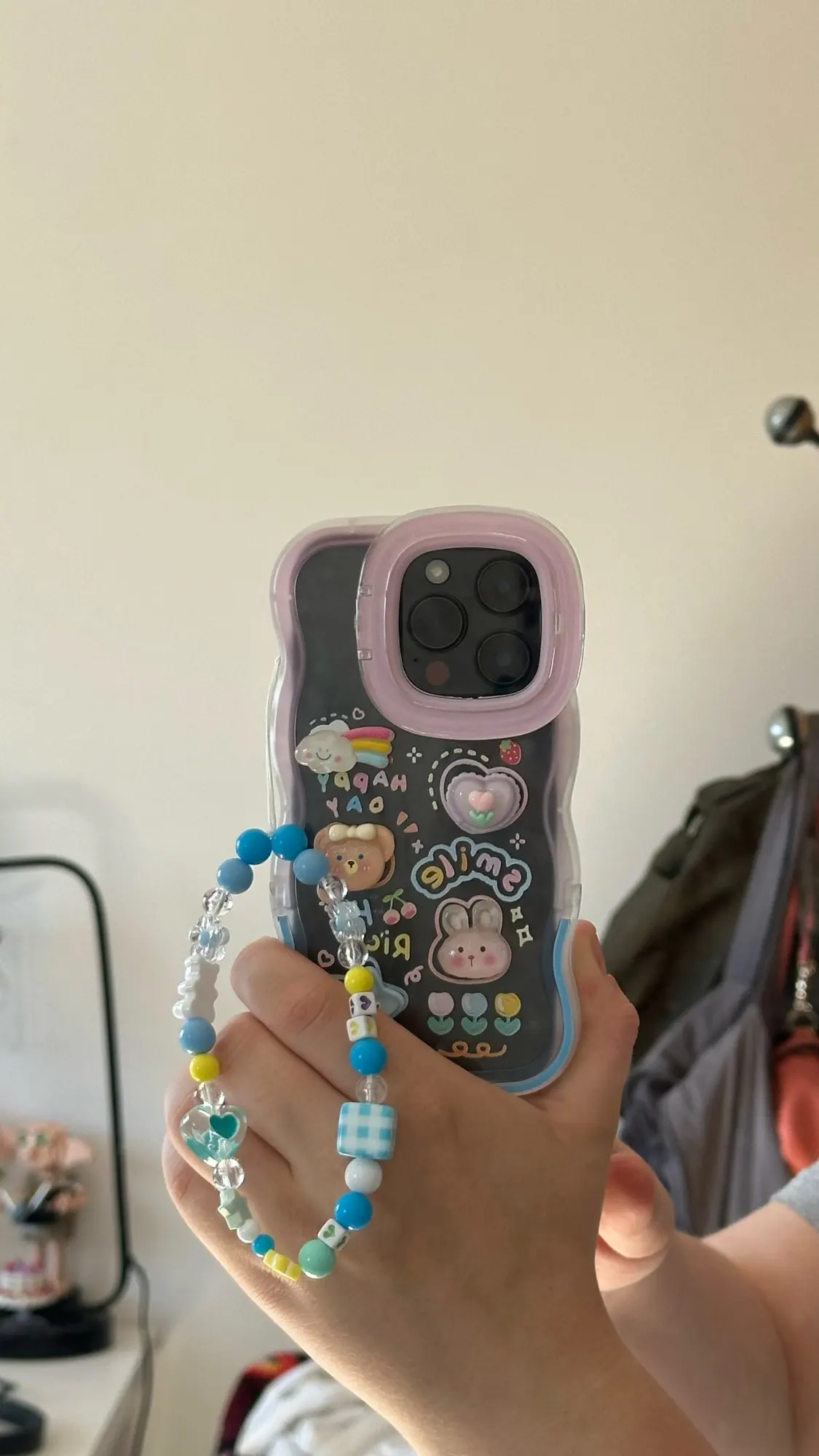 Kawaii Rainbow iPhone Case, customer photo