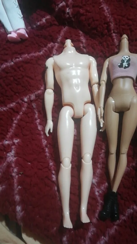 Female/Male 30cm Heigh Dolls Movable Joints Fat Normal Nude Body Parts Accessories White Dark Skin Toys for Girls Plump Physique photo review