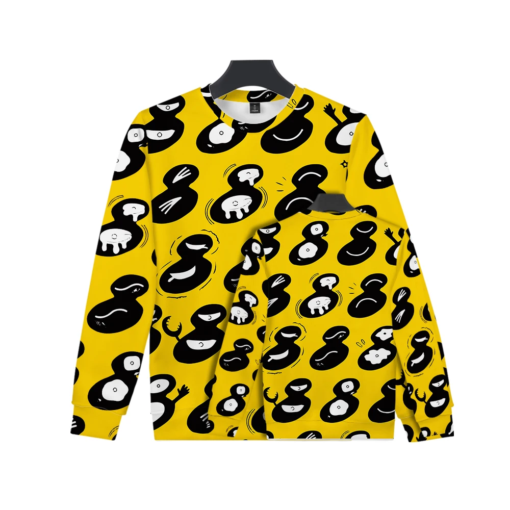 

King Ranking Round Neck T-Shirt Long Sleeve Shirt Fashion Men's and Women's Round Neck 3D Anime Theme Printed Pullover Shirt