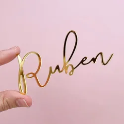Single Name/Word Cake Charm,custom name birthday cake decoration,wedding cake topper,acrylic letter name decoration