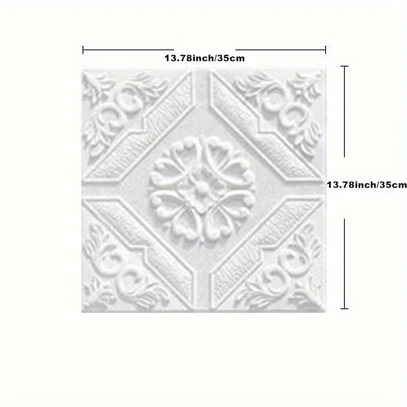 35*35cm Ceiling Roof Decoration Wallpaper Self-adhesive Bedroom 3D Waterproof Background Wall Wallpaper 5