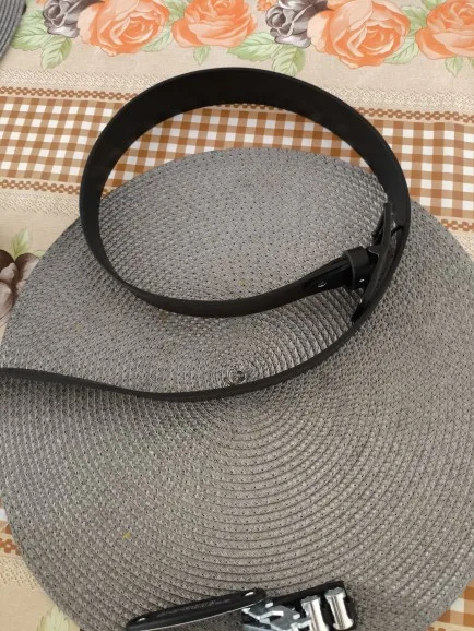 MIDNIGHT SOVEREIGN™ – Black Buckle Genuine Leather Belt photo review