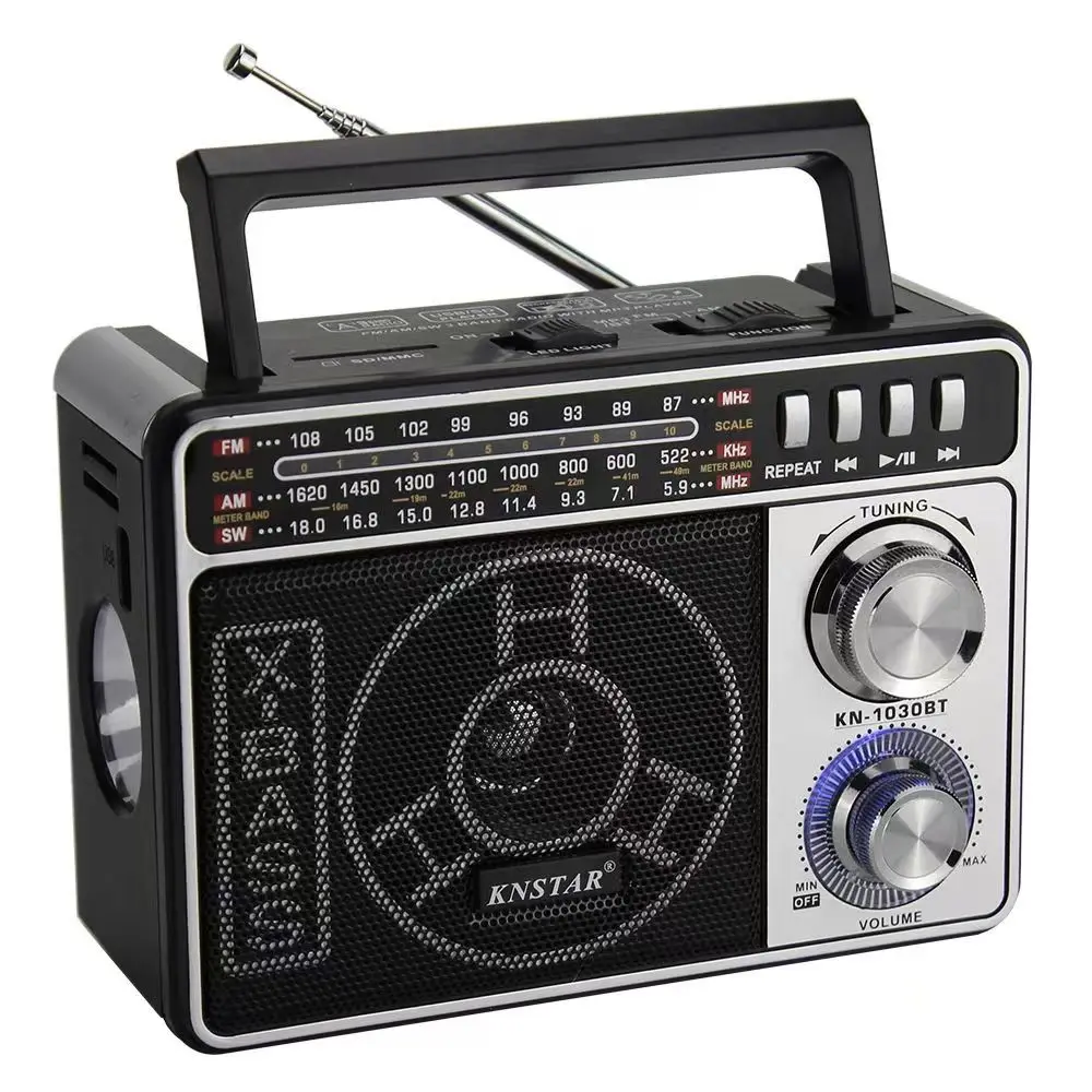 Magnétophone Radio K7 Vintage - FM/AM, USB, SD, MP3 - Secteur/piles - Neuf