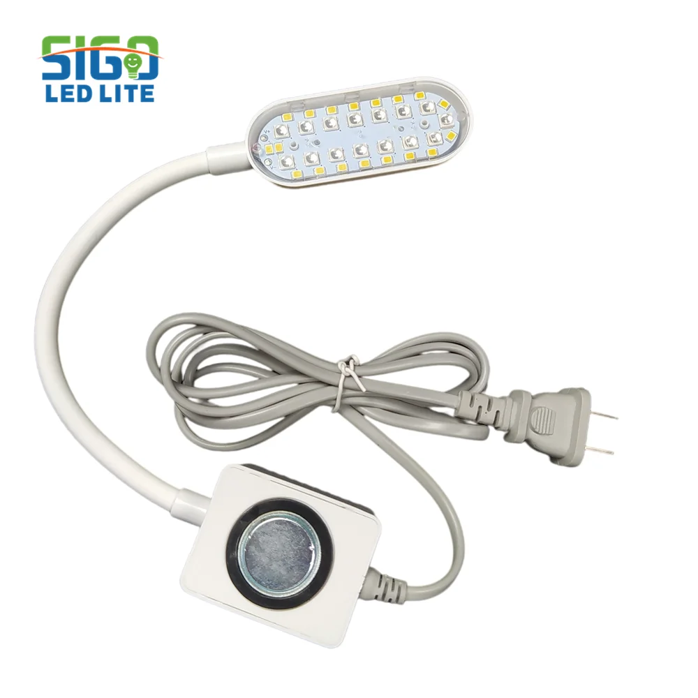 

Лампа для швейной машинки, двухцветный светильник фиолетового и белого цветов, настраиваемый на прикосновение, для работы с одеждой, текстилем, обувью