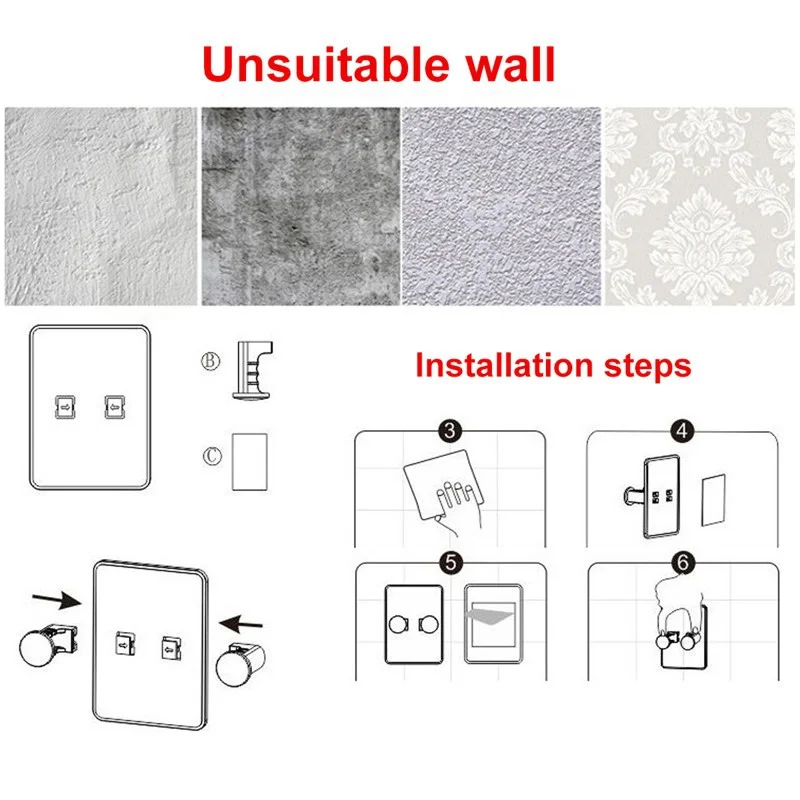 Razor Holder Wall-mounted Multifunctional Shaver Organizer