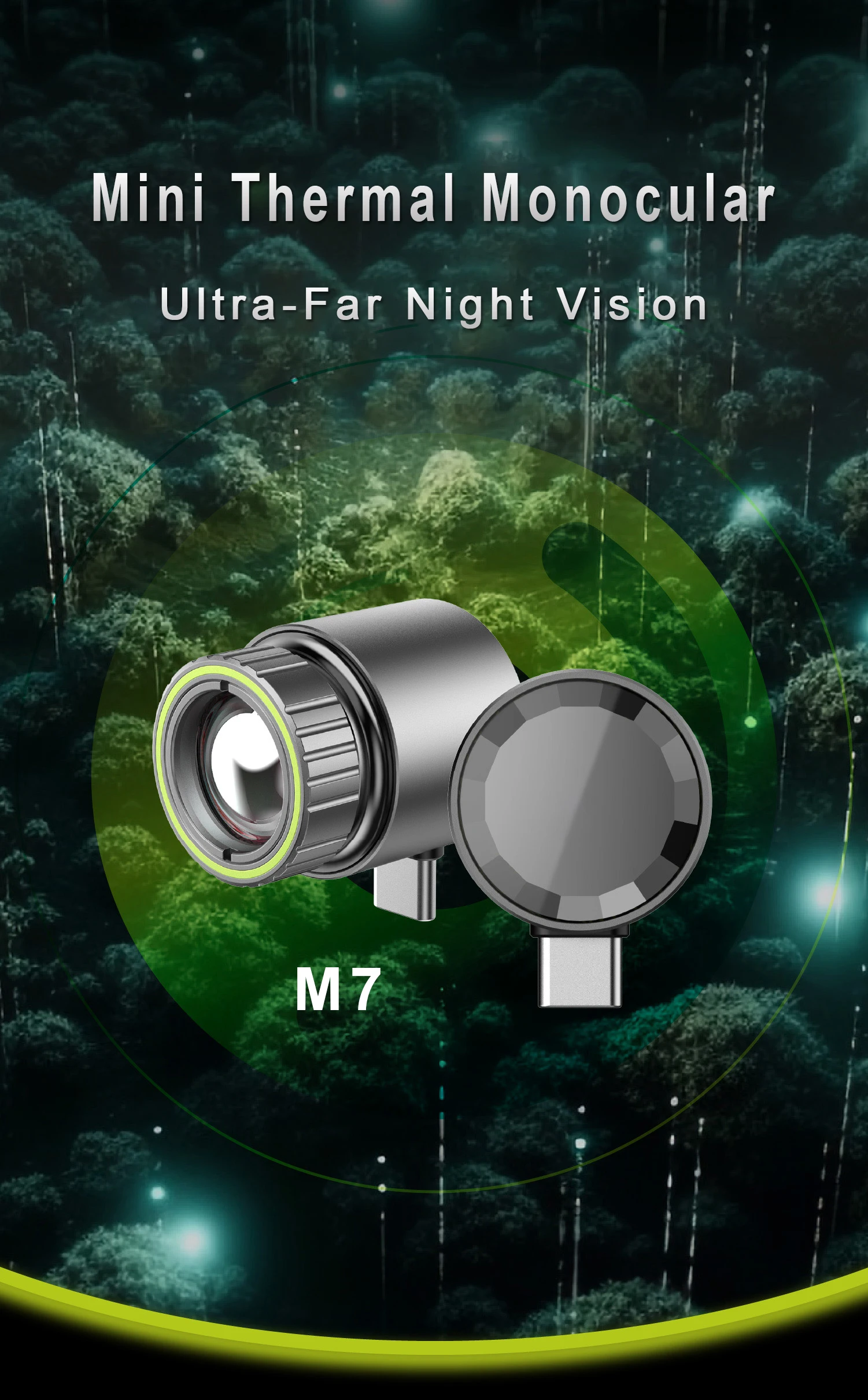 M7 Thermal Camera 256X192 Sensor Night Vision Thermal Imager Outdoor Hunting The