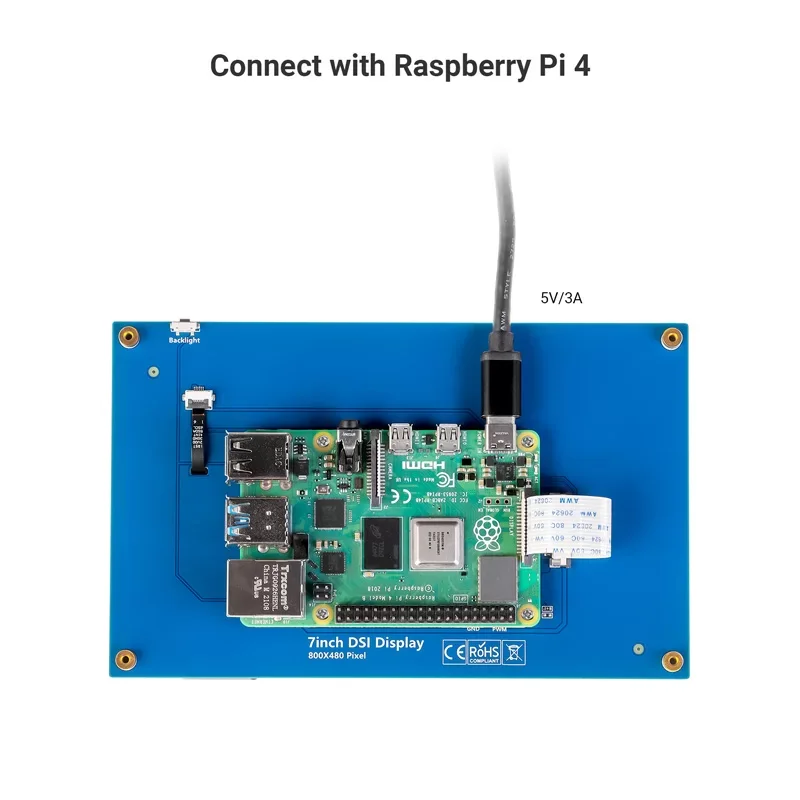  MIPI DSI ÷, IPS  ġ ũ , 7 ġ IPS PWM ġ ũ, 800x480 ȼ