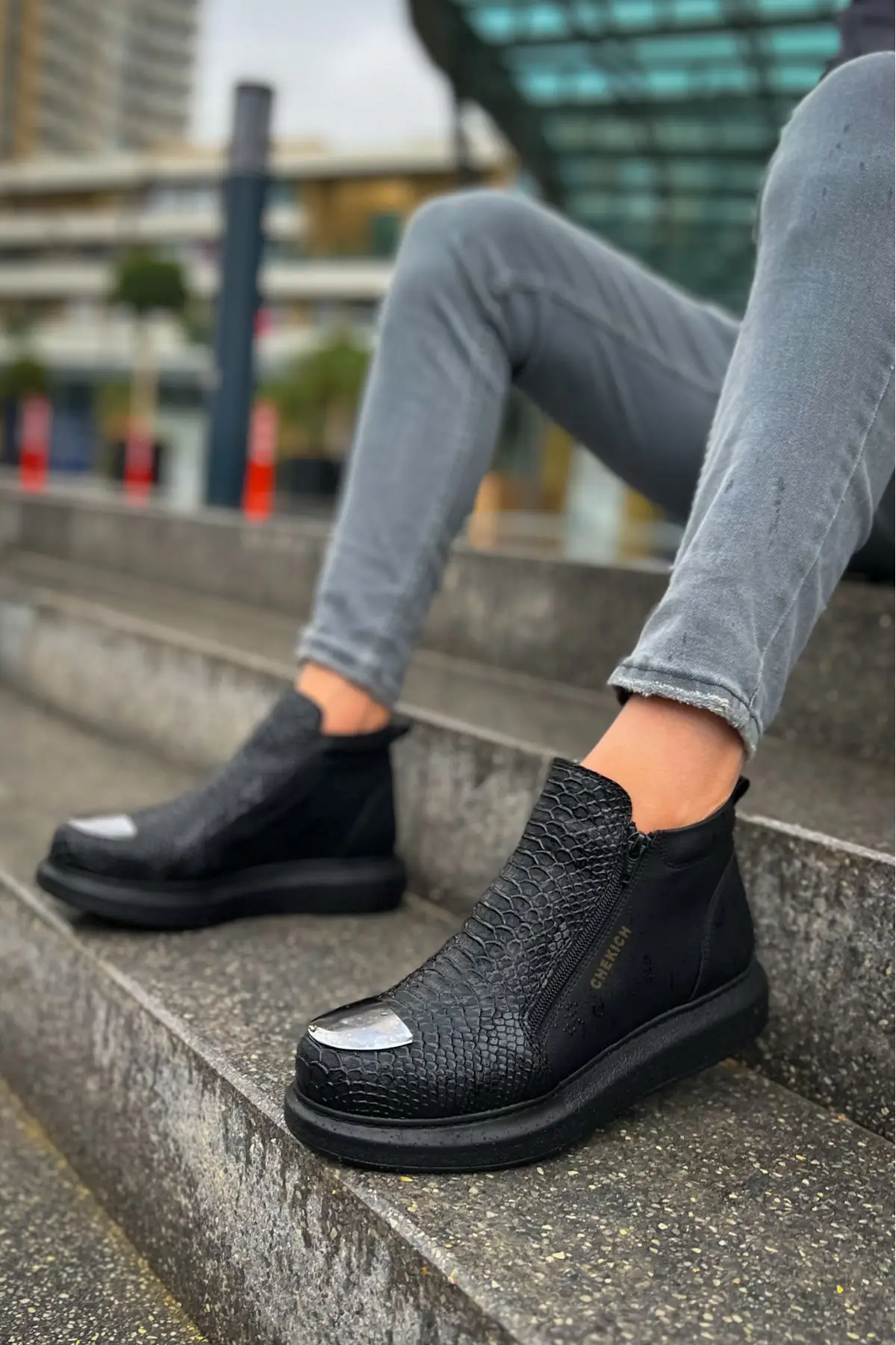 Ch133 Grt Coccoccocdrillo Stivali Da Uomo