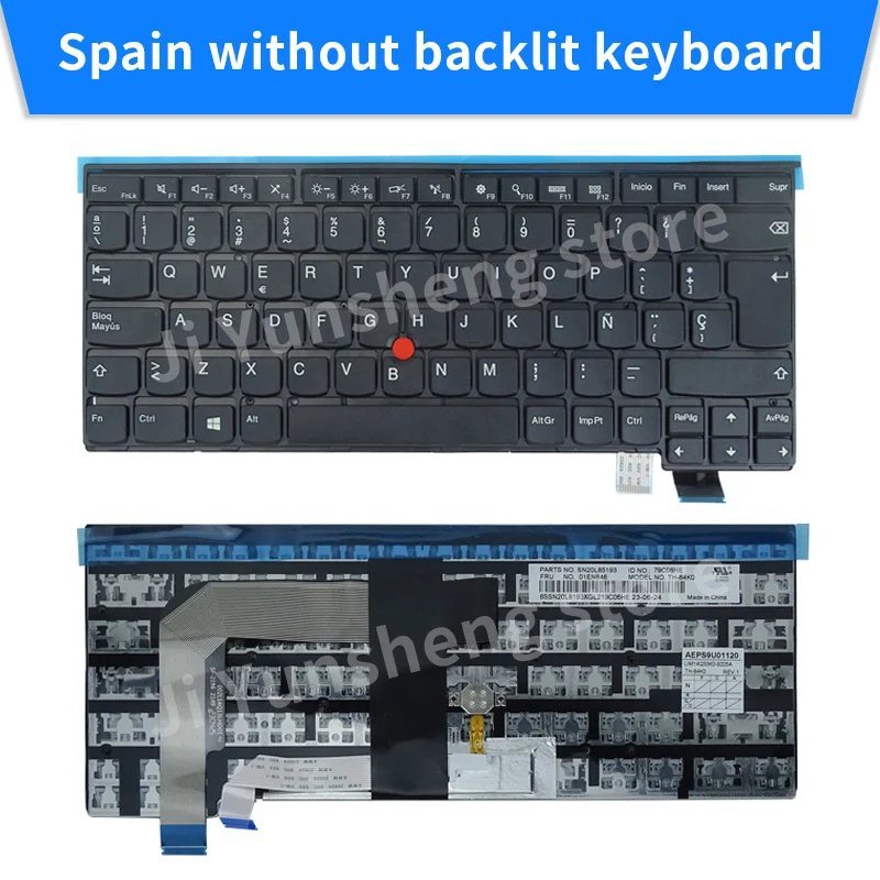 Teclado para Lenovo Thinkpad Thinkpad T460s T470s Novo s2 00ur367 01er881 Reino Unido Eua pt br de kr ru es - Imagem 4