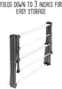 Collapsible steel drying rack. Space-saving design for indoor or outdoor use. Sturdy and foldable. 5