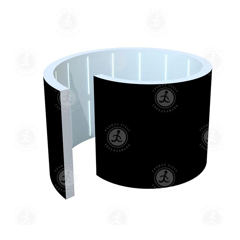 New Automatic 360 Degree Photo Booth with Air Blower 360 Spin Inflatable Photo Booth Enclosure LED Wall For Party Wedding Events