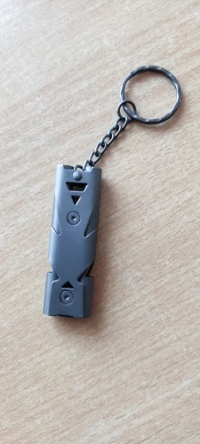 Portable whistle 120 db aluminum alloy double tube lifesaving emergency photo review