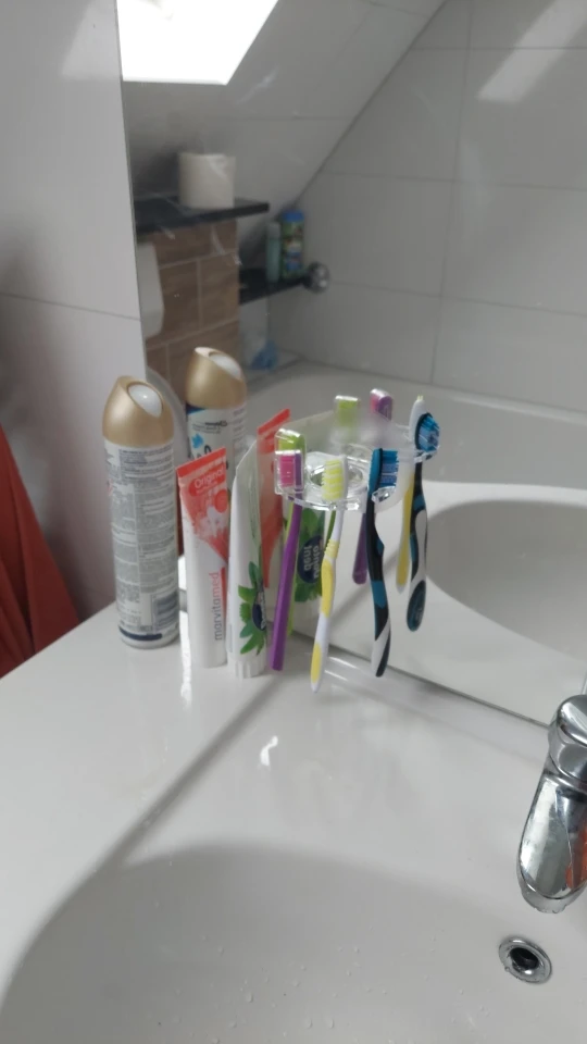Toothbrush Hanger with Toothpaste Dispenser photo review