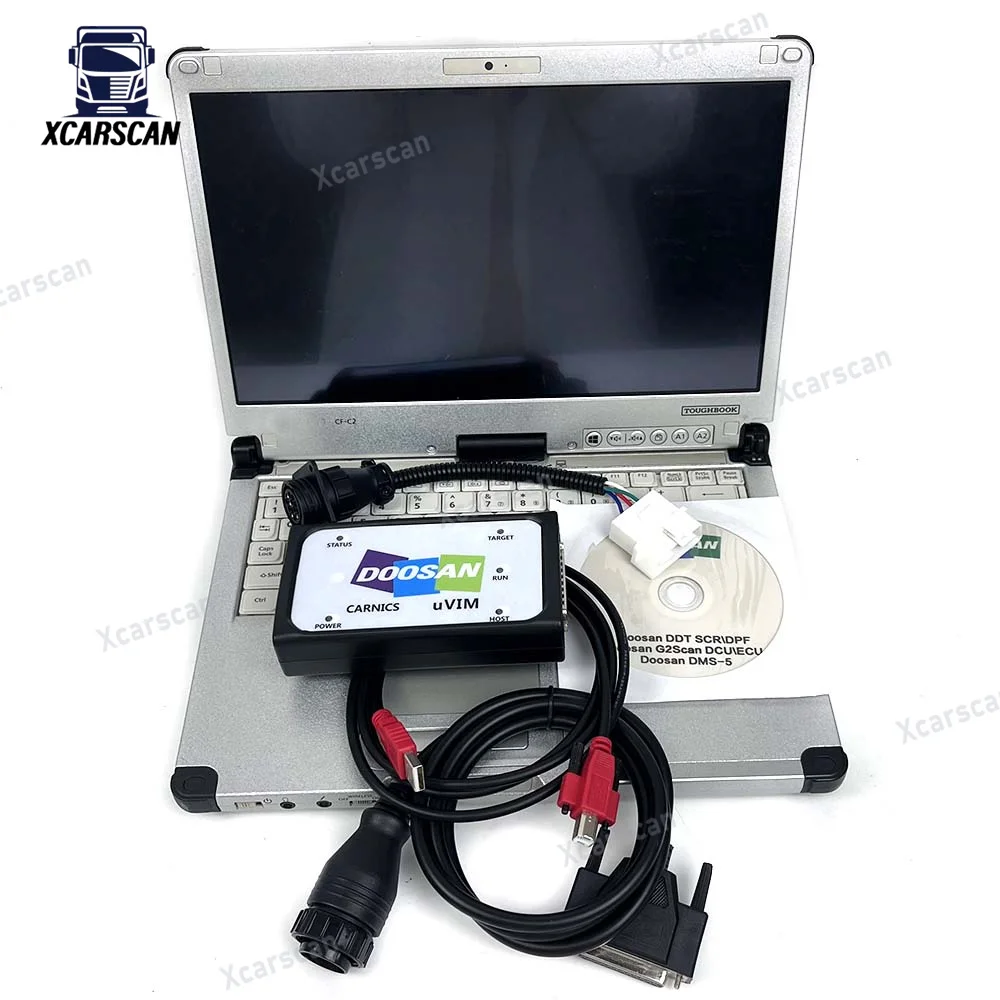 CFC2 LAPTOP with Diesel Loader For Doosan uVIM Diagnostic Tool Forklift ...