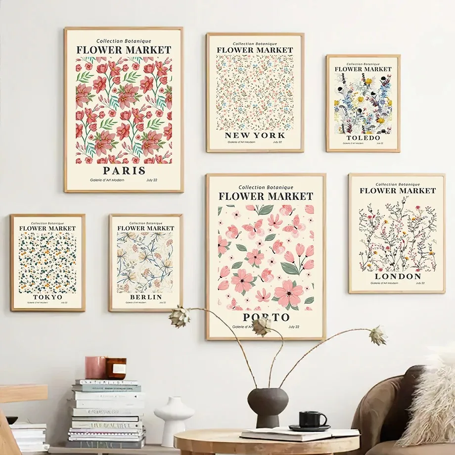 

1Pcs Living Room Decoration Home Decor Interior Paintings Dandelions Vintage Thyme Bedroom Posters for Wall Art Canvas Painting