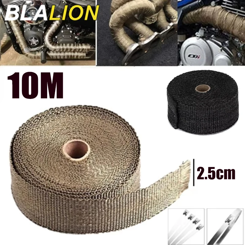 Fiberglass Heat Wrap Tape for Motorcycle