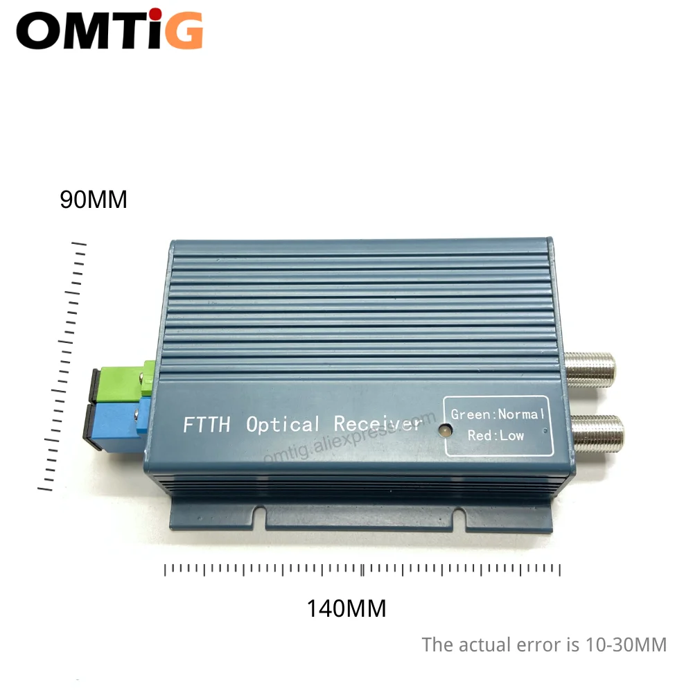 OMTiG FTTH CATV Optical Receiver High Level Fiber WDM Converter SC APC/UPC Duplex Connector Mini Mode with 2 Output RF Inch