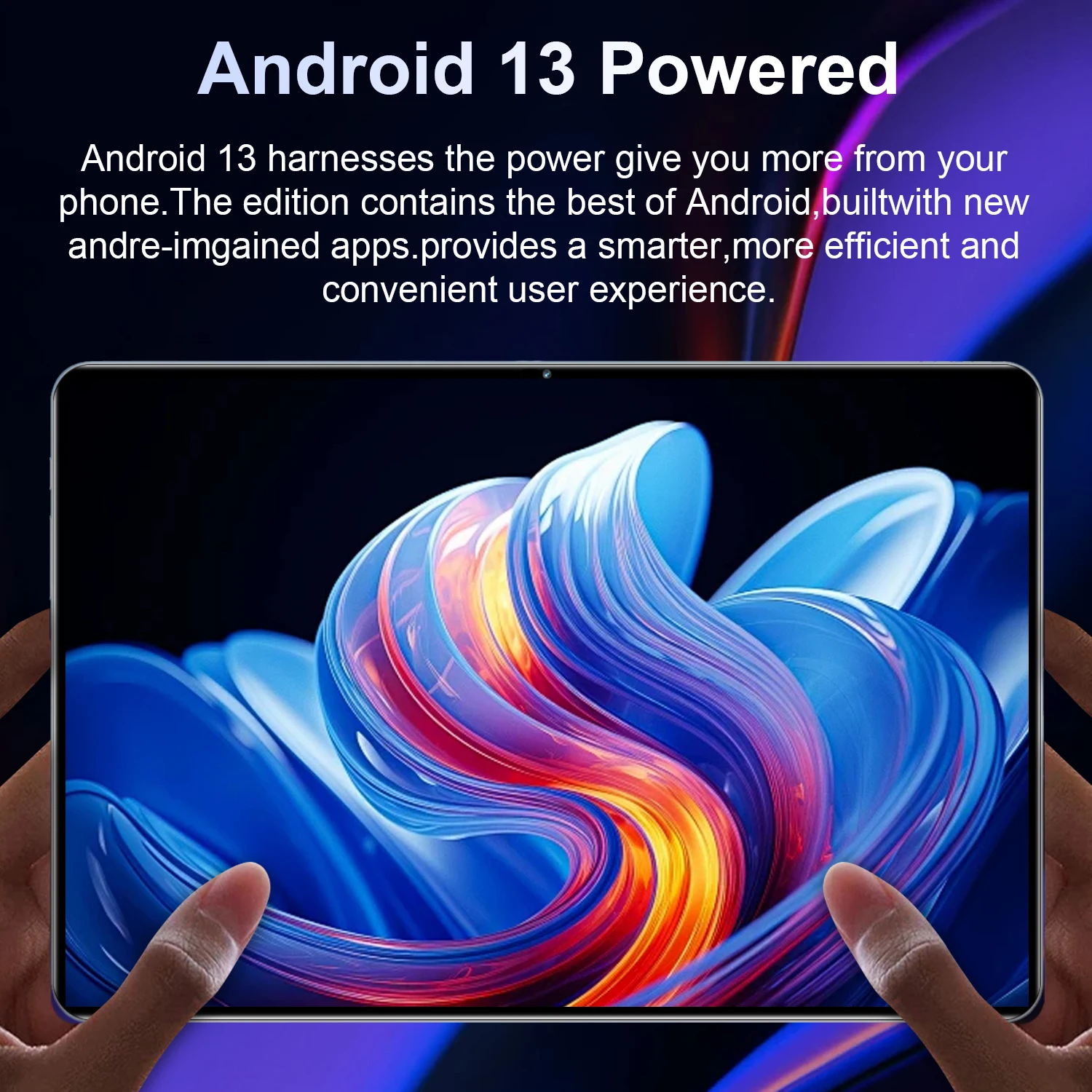 12000mAh Battery Android 13 Tablet 16GB RAM 1TB ROM 16MP+32MP Camera 5G WiFi Portable Tablet Suitable for Daily Entertainment Online Learning Holiday Gift