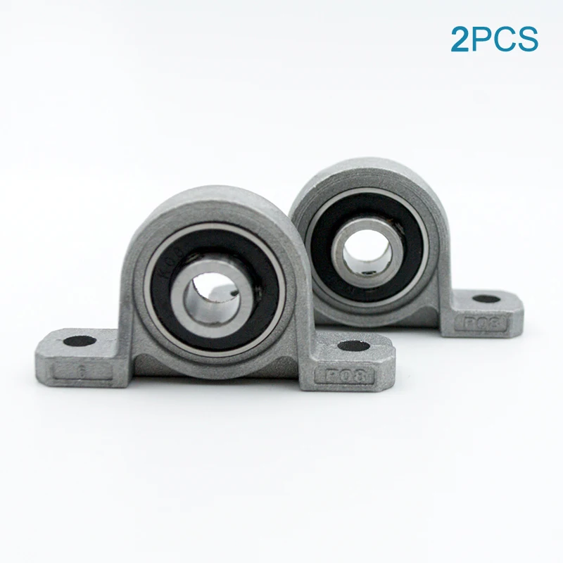 2pcs 아연 합금 베개 블록 베어링 KP08 KP000 KP001 KP002 KP003 KP004 보어 8mm 10mm 12mm 15mm 17mm 20mm 미니 베어링