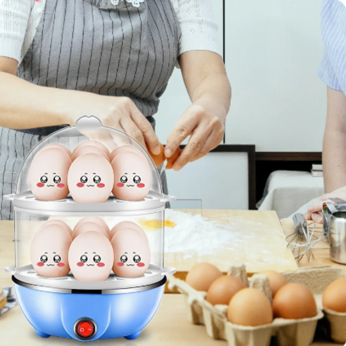 Hervidor Huevos De 2 Pisos Para Verduras Dumpling