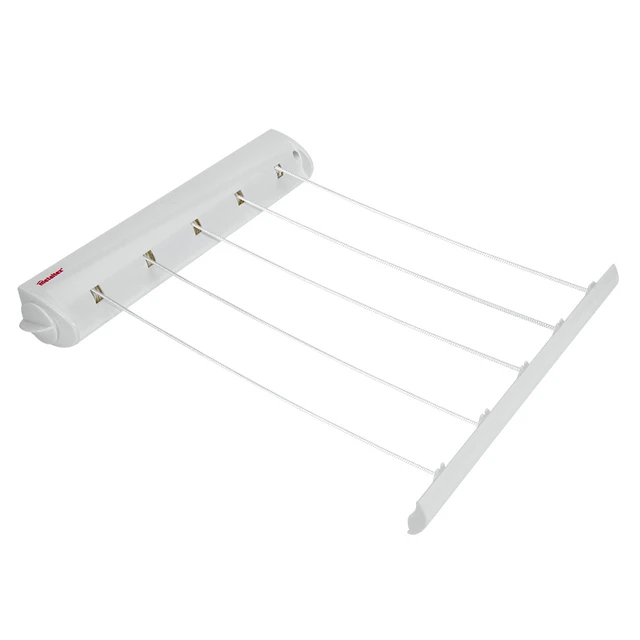 Tradineur - Tendedero extensible metálico para pared, 5,4 metros